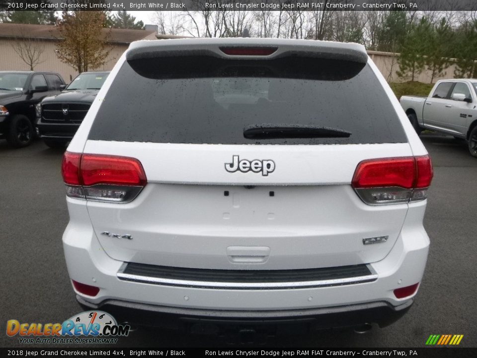 2018 Jeep Grand Cherokee Limited 4x4 Bright White / Black Photo #4
