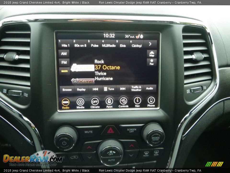 2018 Jeep Grand Cherokee Limited 4x4 Bright White / Black Photo #19