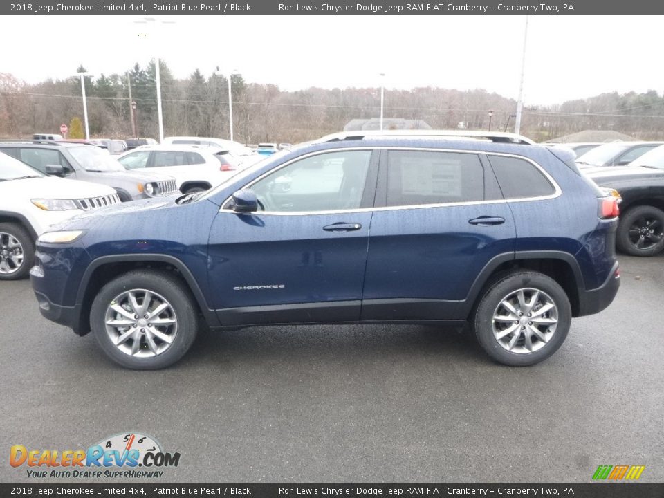 2018 Jeep Cherokee Limited 4x4 Patriot Blue Pearl / Black Photo #2