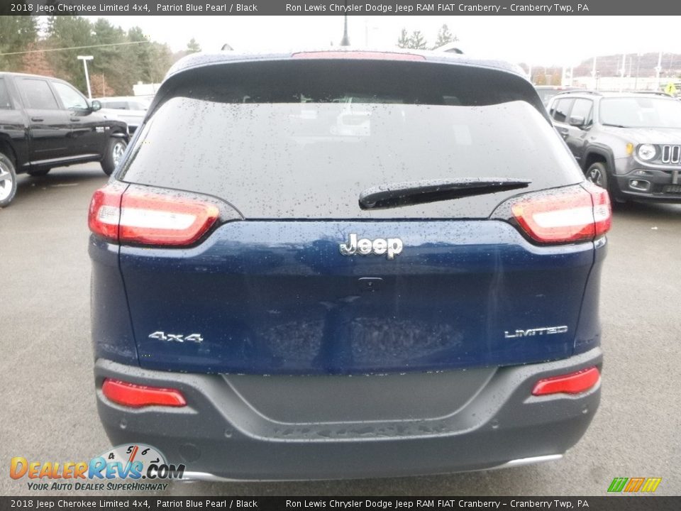 2018 Jeep Cherokee Limited 4x4 Patriot Blue Pearl / Black Photo #4
