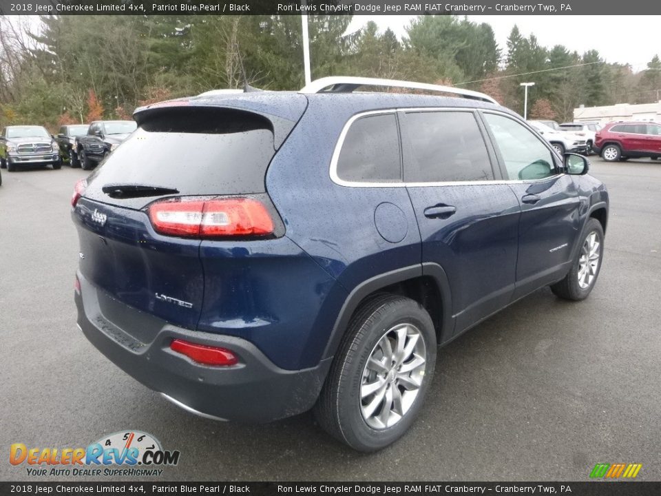 2018 Jeep Cherokee Limited 4x4 Patriot Blue Pearl / Black Photo #5