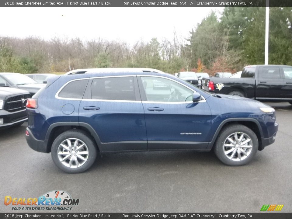 2018 Jeep Cherokee Limited 4x4 Patriot Blue Pearl / Black Photo #6