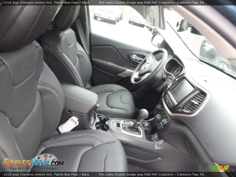 2018 Jeep Cherokee Limited 4x4 Patriot Blue Pearl / Black Photo #10