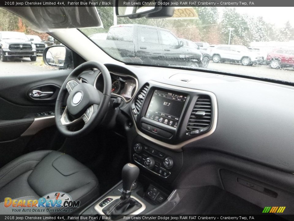 2018 Jeep Cherokee Limited 4x4 Patriot Blue Pearl / Black Photo #11