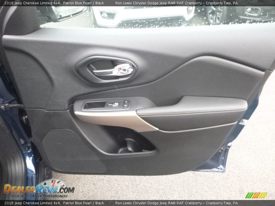 2018 Jeep Cherokee Limited 4x4 Patriot Blue Pearl / Black Photo #12