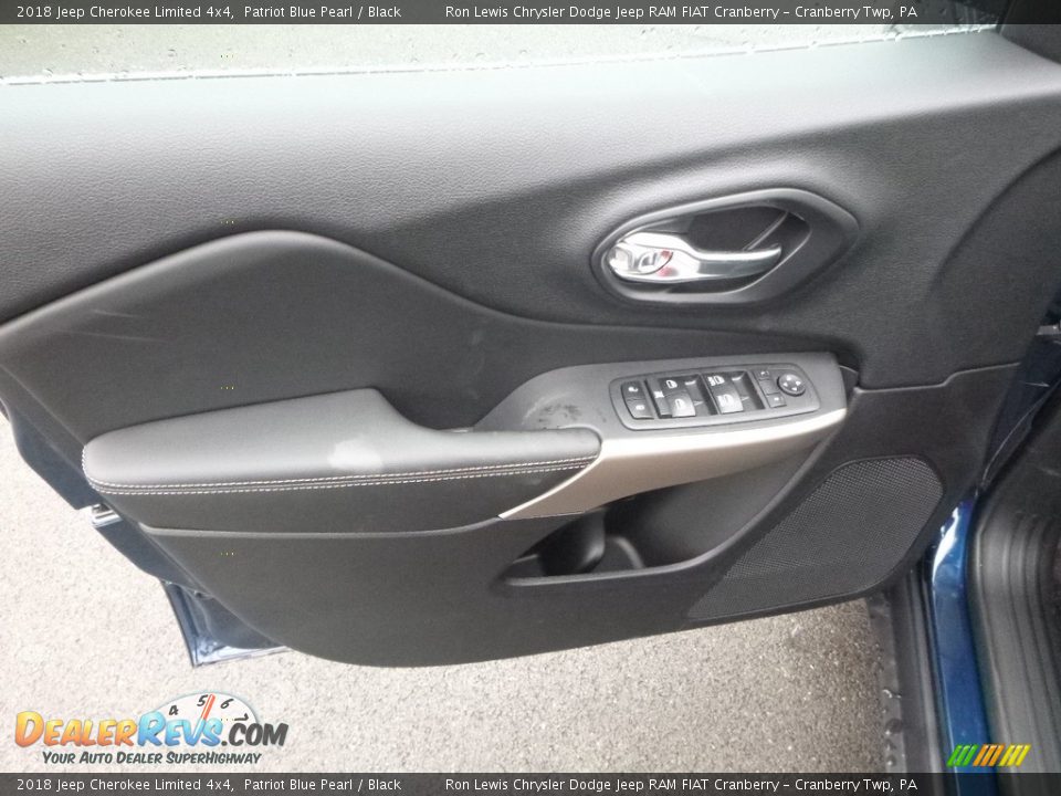 2018 Jeep Cherokee Limited 4x4 Patriot Blue Pearl / Black Photo #14