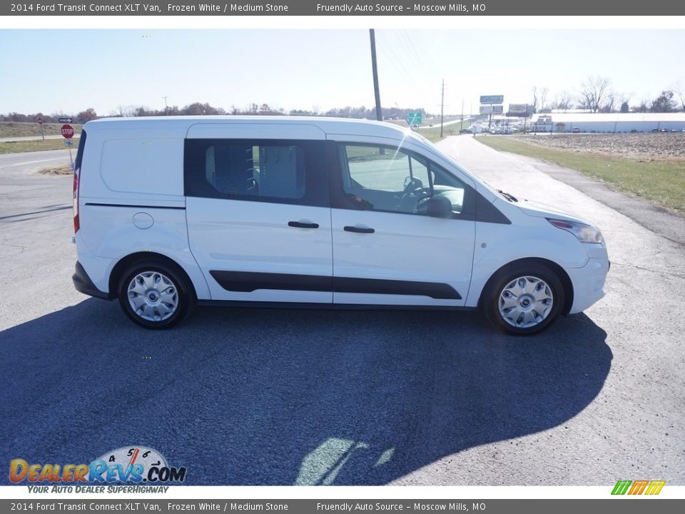 2014 Ford Transit Connect XLT Van Frozen White / Medium Stone Photo #2