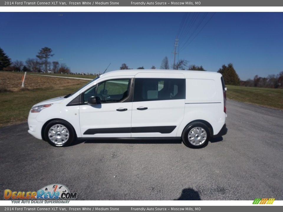 2014 Ford Transit Connect XLT Van Frozen White / Medium Stone Photo #9