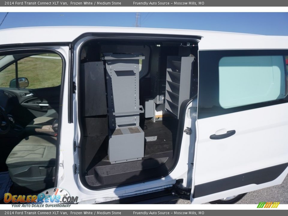 2014 Ford Transit Connect XLT Van Frozen White / Medium Stone Photo #13