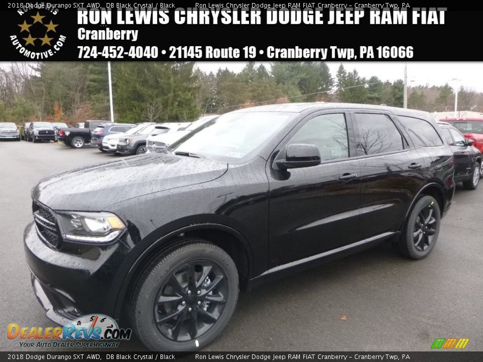 2018 Dodge Durango SXT AWD DB Black Crystal / Black Photo #1