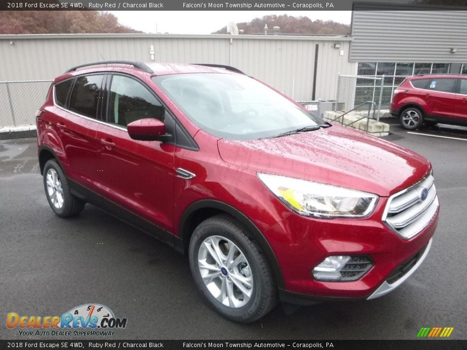 2018 Ford Escape SE 4WD Ruby Red / Charcoal Black Photo #3