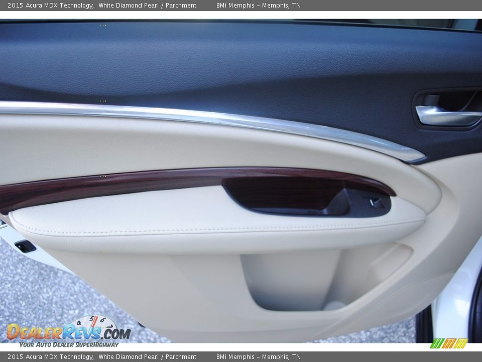 2015 Acura MDX Technology White Diamond Pearl / Parchment Photo #25