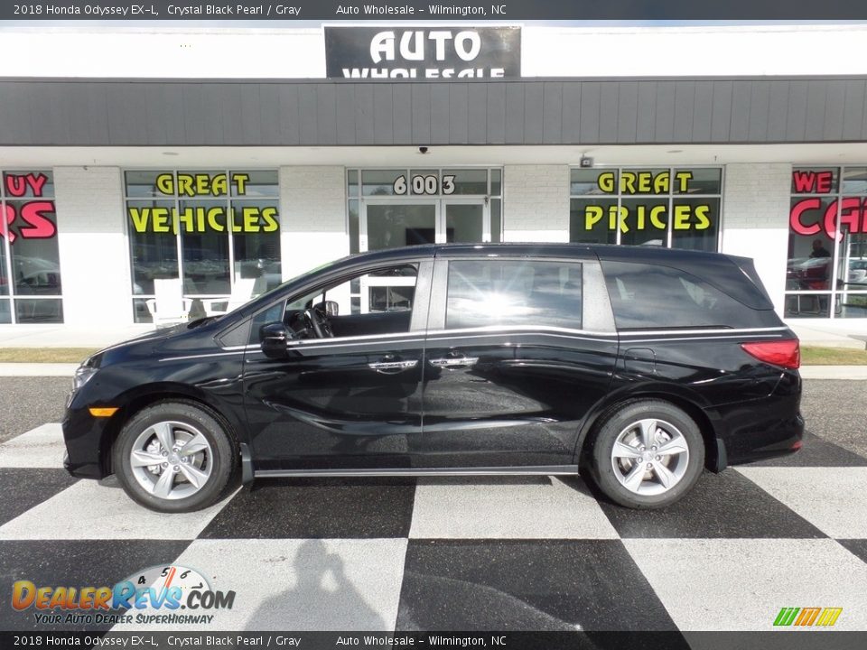 2018 Honda Odyssey EX-L Crystal Black Pearl / Gray Photo #1