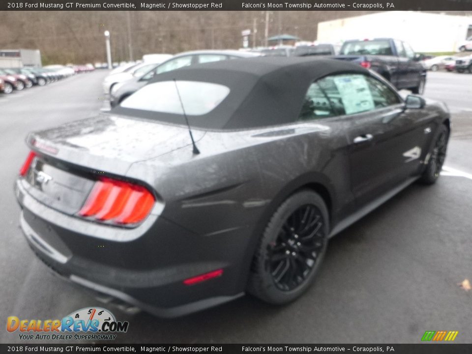 2018 Ford Mustang GT Premium Convertible Magnetic / Showstopper Red Photo #2