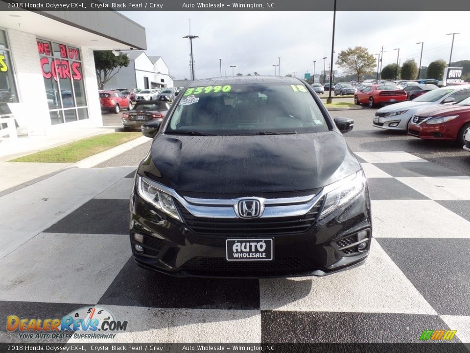 2018 Honda Odyssey EX-L Crystal Black Pearl / Gray Photo #2