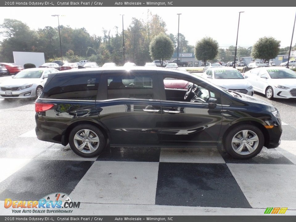 2018 Honda Odyssey EX-L Crystal Black Pearl / Gray Photo #3