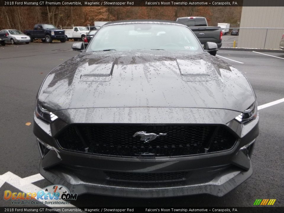 2018 Ford Mustang GT Premium Convertible Magnetic / Showstopper Red Photo #4