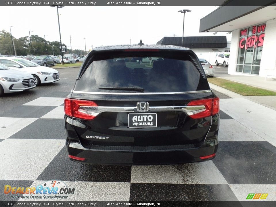 2018 Honda Odyssey EX-L Crystal Black Pearl / Gray Photo #4