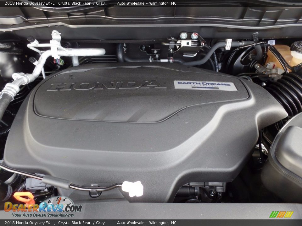 2018 Honda Odyssey EX-L Crystal Black Pearl / Gray Photo #6