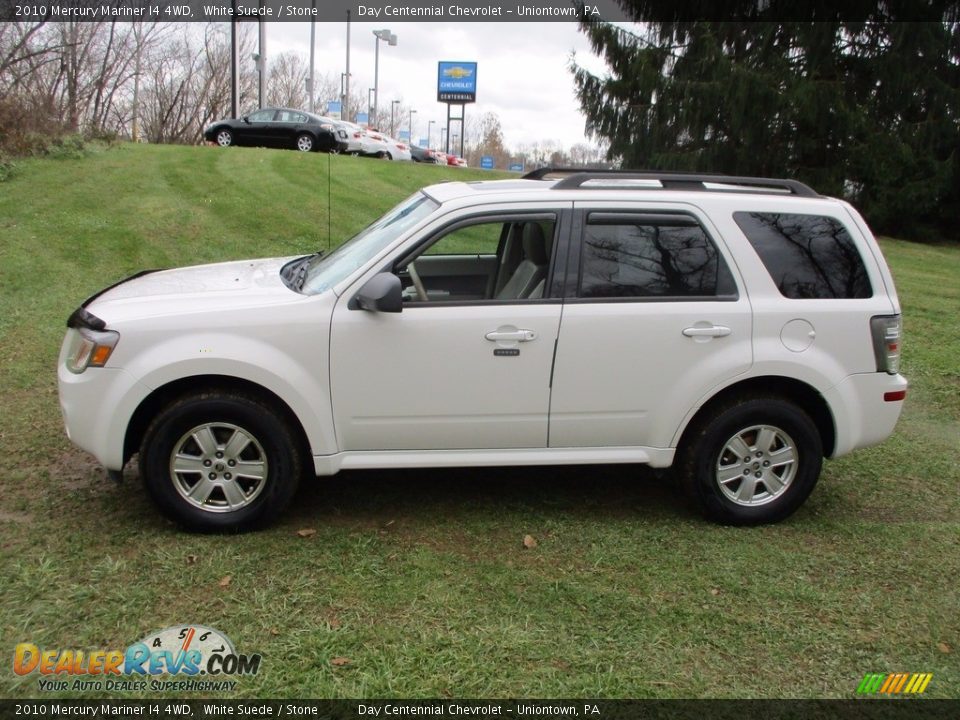 2010 Mercury Mariner I4 4WD White Suede / Stone Photo #16