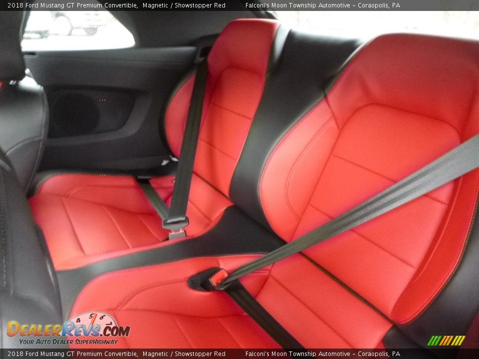 Rear Seat of 2018 Ford Mustang GT Premium Convertible Photo #8