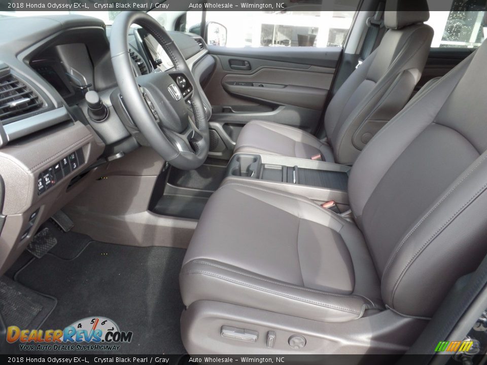 2018 Honda Odyssey EX-L Crystal Black Pearl / Gray Photo #10