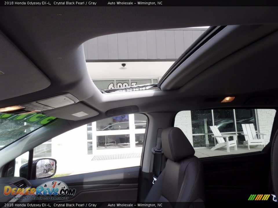 2018 Honda Odyssey EX-L Crystal Black Pearl / Gray Photo #11