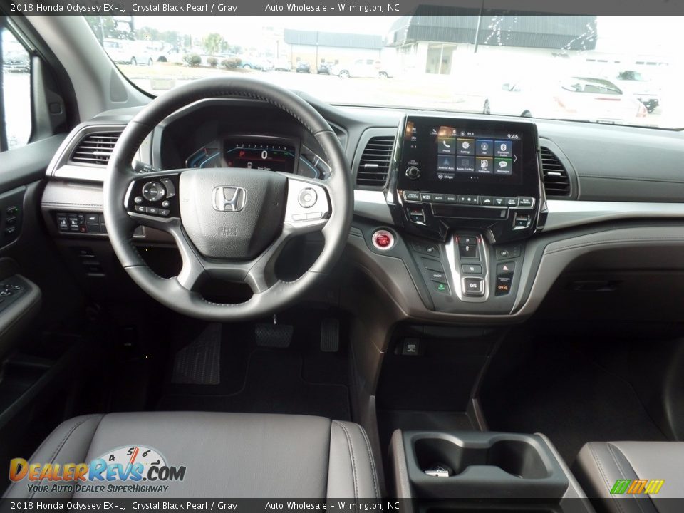 2018 Honda Odyssey EX-L Crystal Black Pearl / Gray Photo #15