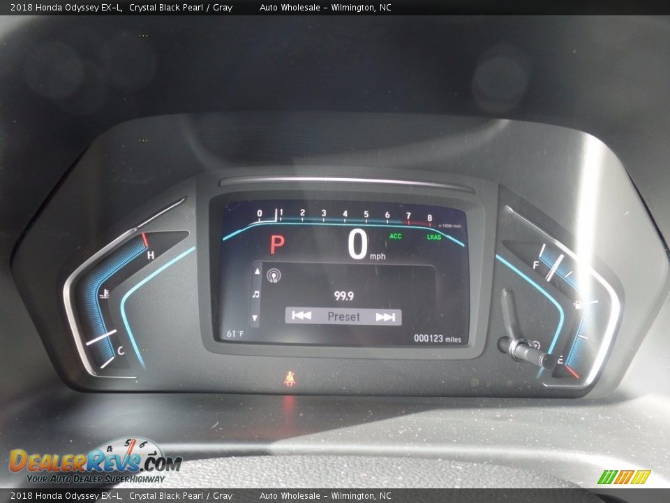 2018 Honda Odyssey EX-L Crystal Black Pearl / Gray Photo #16