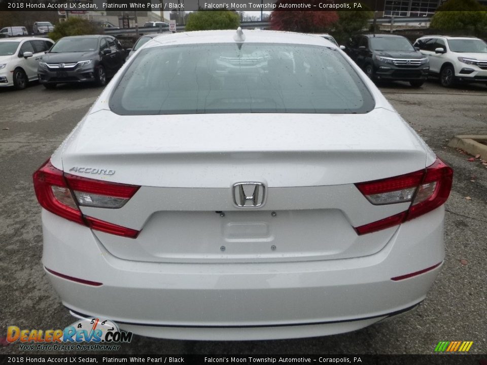 2018 Honda Accord LX Sedan Platinum White Pearl / Black Photo #3