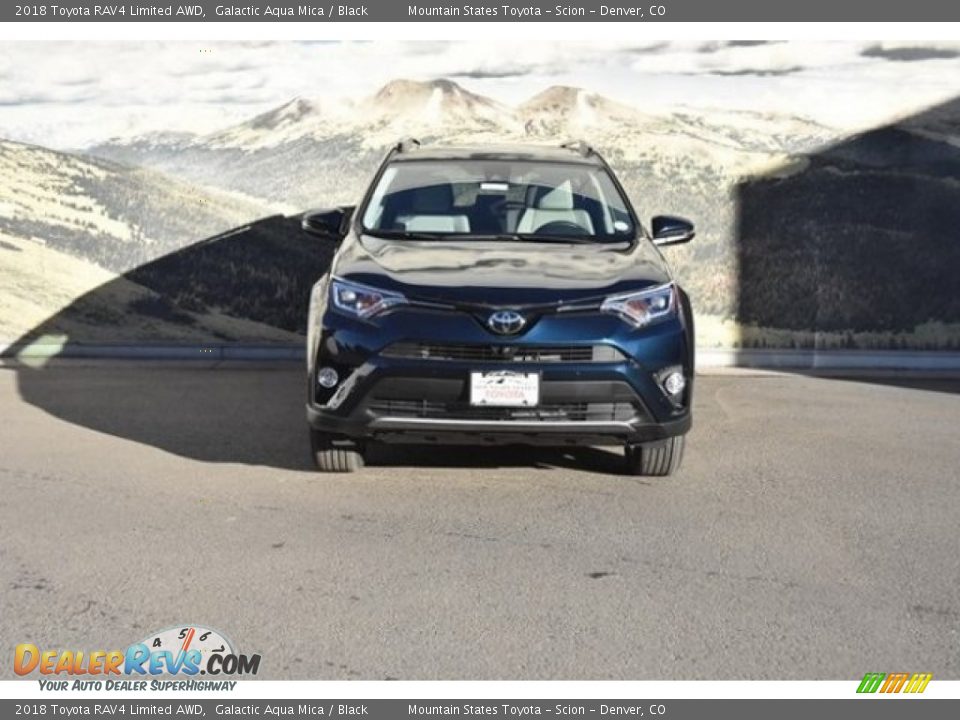 2018 Toyota RAV4 Limited AWD Galactic Aqua Mica / Black Photo #2
