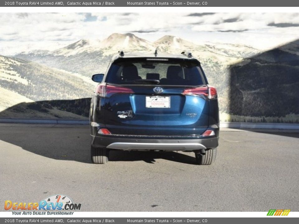2018 Toyota RAV4 Limited AWD Galactic Aqua Mica / Black Photo #4
