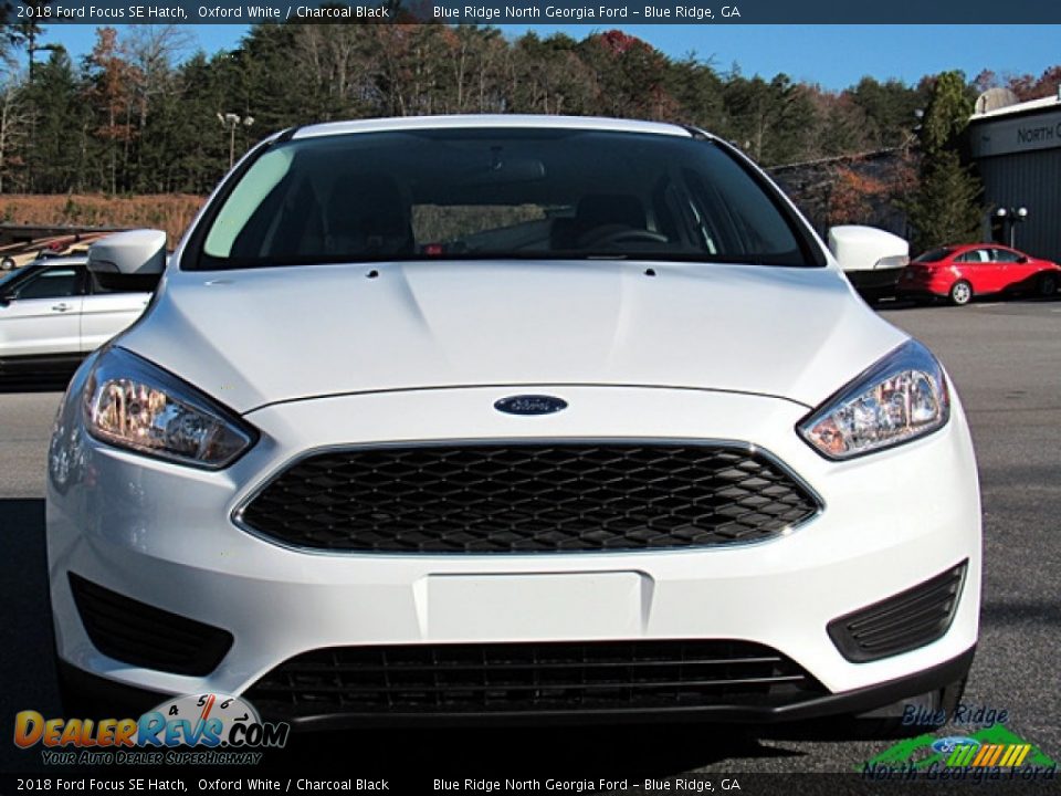 2018 Ford Focus SE Hatch Oxford White / Charcoal Black Photo #4