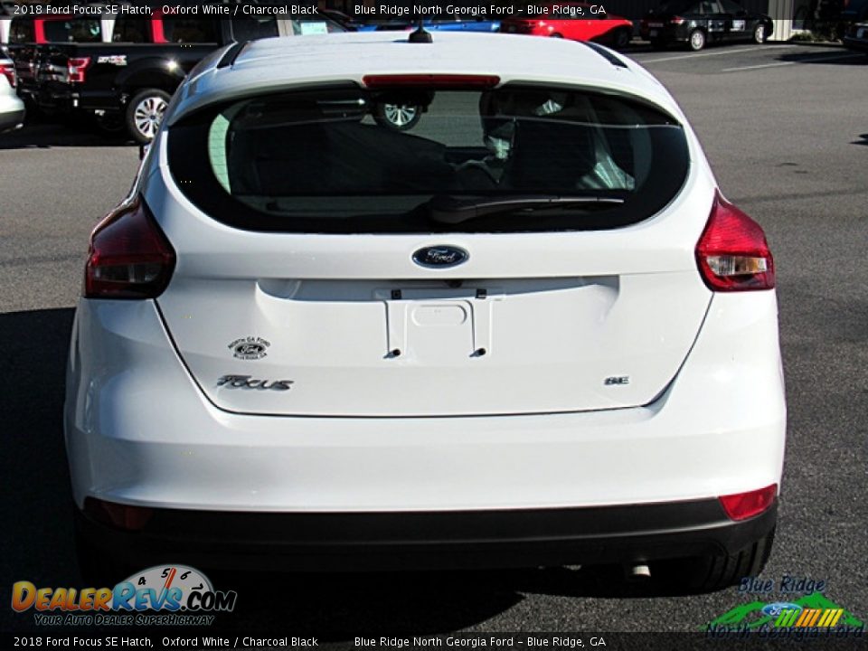 2018 Ford Focus SE Hatch Oxford White / Charcoal Black Photo #5