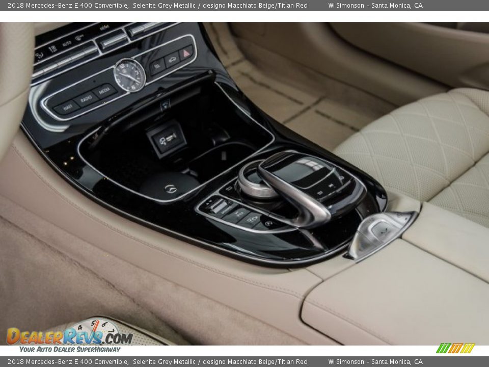 2018 Mercedes-Benz E 400 Convertible Selenite Grey Metallic / designo Macchiato Beige/Titian Red Photo #7