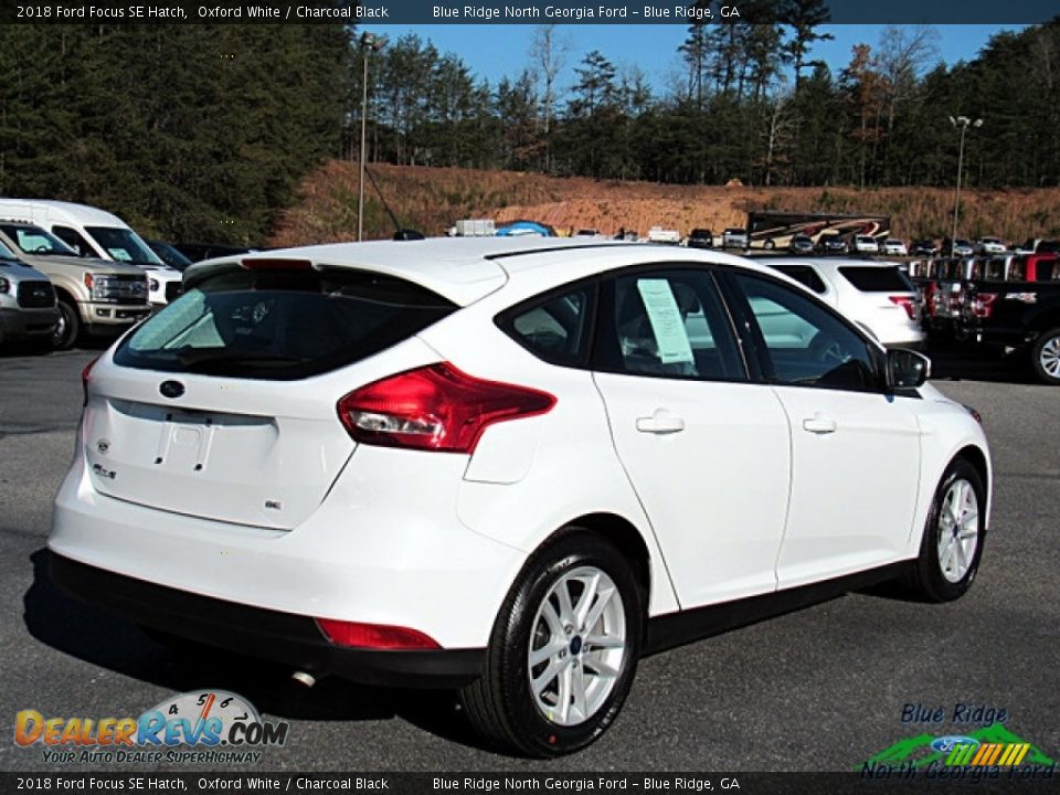 2018 Ford Focus SE Hatch Oxford White / Charcoal Black Photo #6