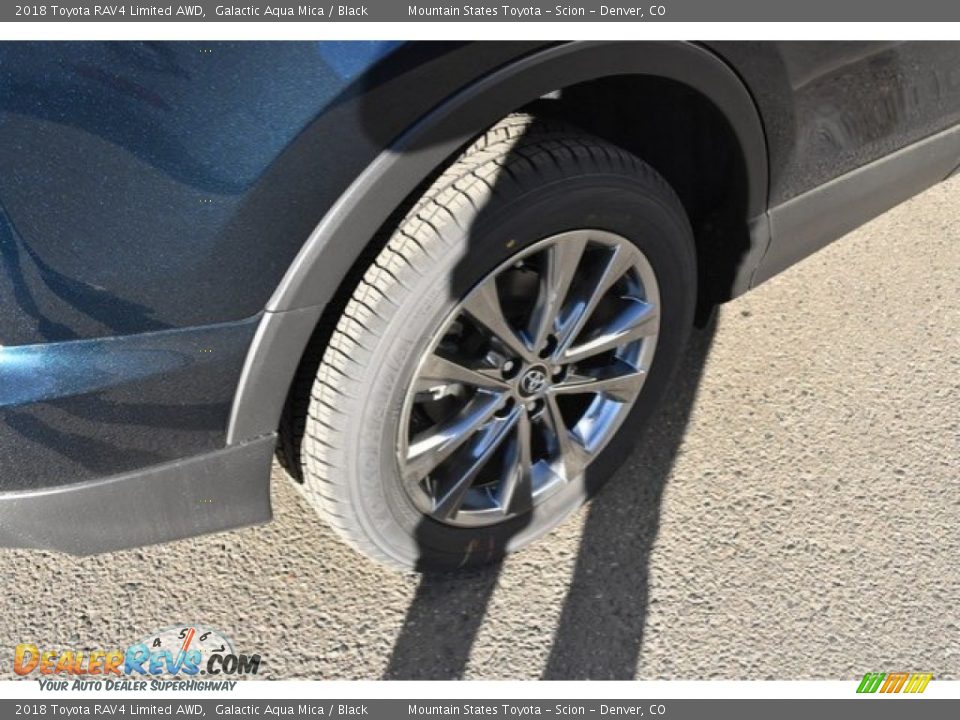 2018 Toyota RAV4 Limited AWD Galactic Aqua Mica / Black Photo #9