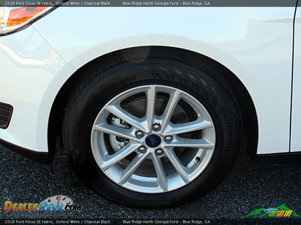 2018 Ford Focus SE Hatch Oxford White / Charcoal Black Photo #9