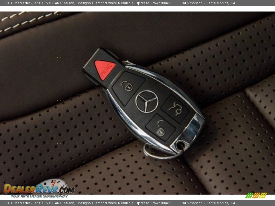 2018 Mercedes-Benz GLS 63 AMG 4Matic designo Diamond White Metallic / Espresso Brown/Black Photo #12