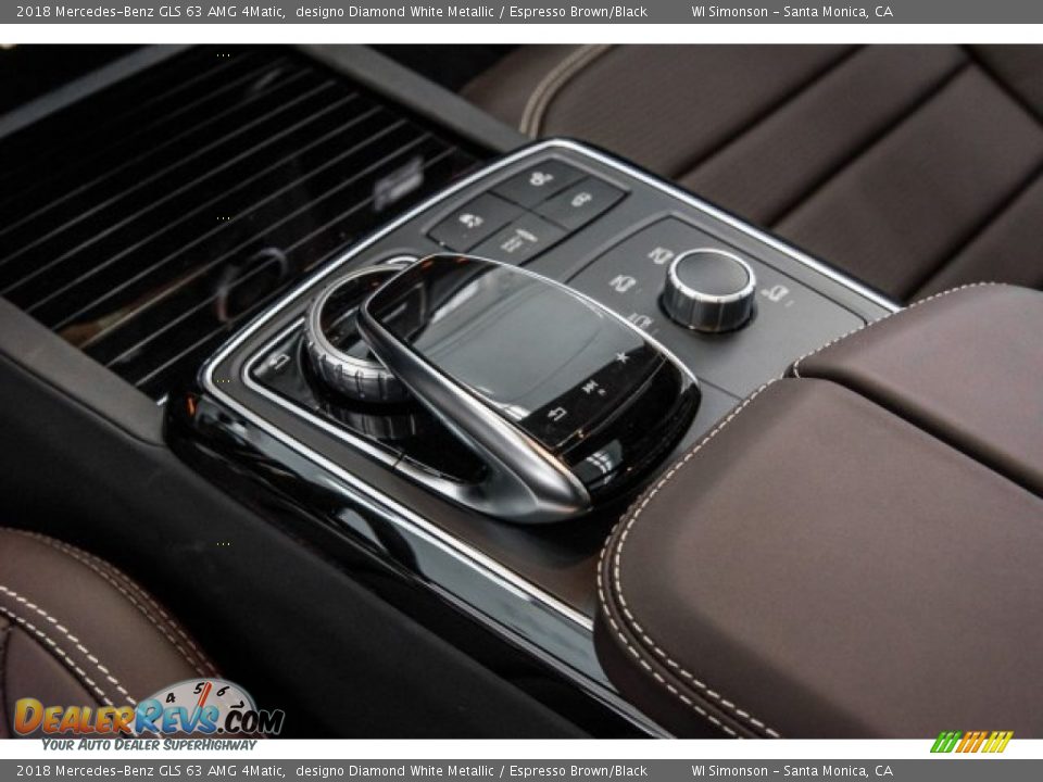 2018 Mercedes-Benz GLS 63 AMG 4Matic designo Diamond White Metallic / Espresso Brown/Black Photo #20
