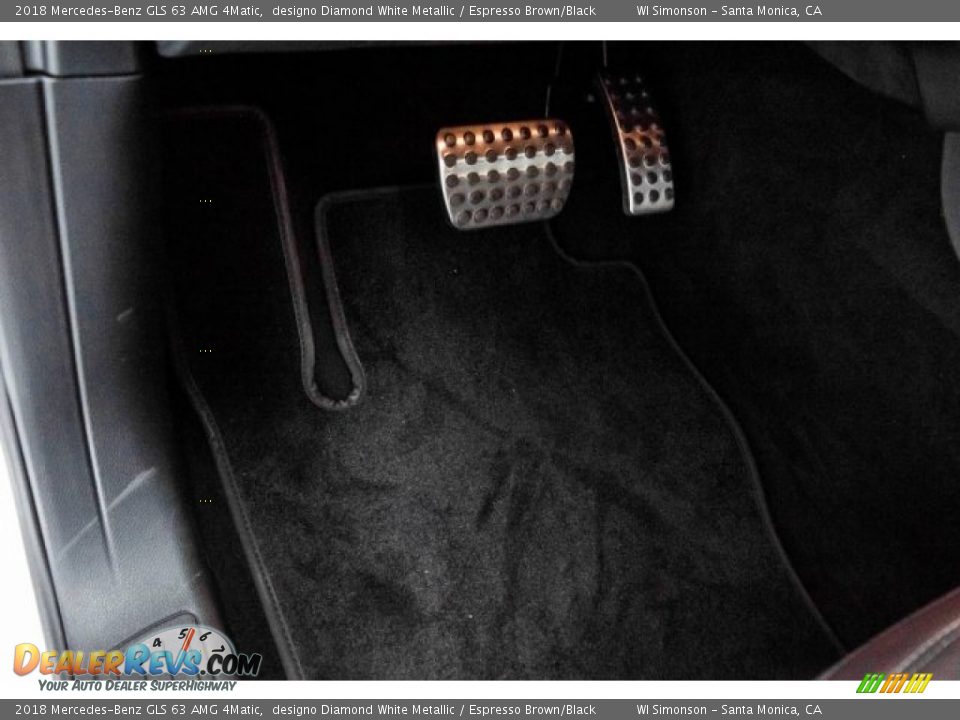2018 Mercedes-Benz GLS 63 AMG 4Matic designo Diamond White Metallic / Espresso Brown/Black Photo #22