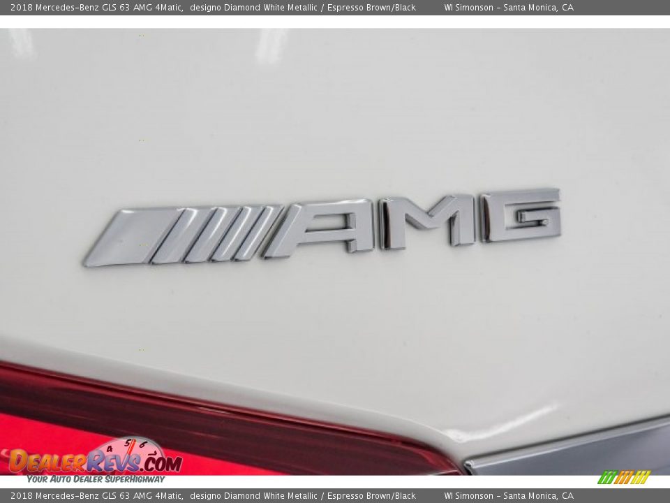 2018 Mercedes-Benz GLS 63 AMG 4Matic designo Diamond White Metallic / Espresso Brown/Black Photo #25
