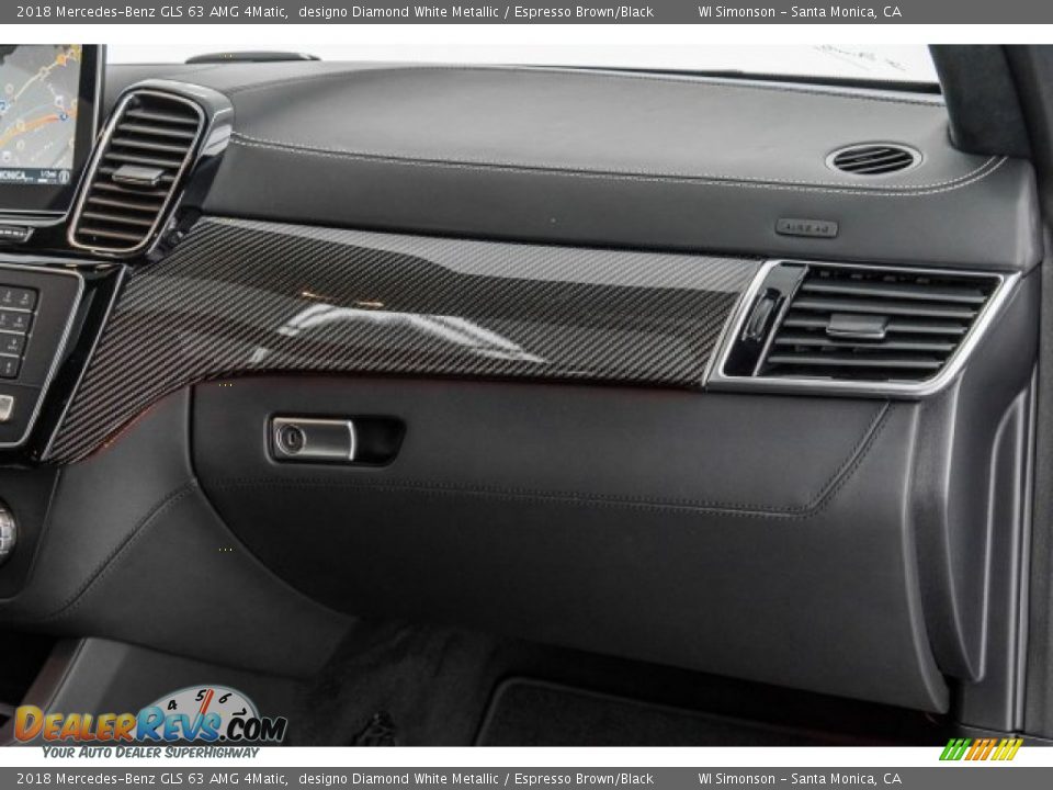 2018 Mercedes-Benz GLS 63 AMG 4Matic designo Diamond White Metallic / Espresso Brown/Black Photo #26