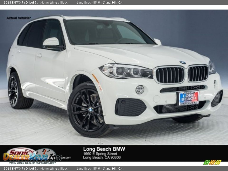 2018 BMW X5 sDrive35i Alpine White / Black Photo #1