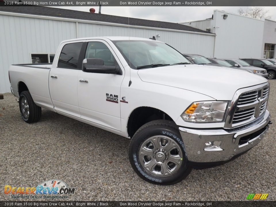 2018 Ram 3500 Big Horn Crew Cab 4x4 Bright White / Black Photo #2