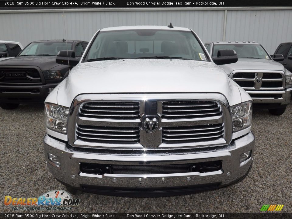 2018 Ram 3500 Big Horn Crew Cab 4x4 Bright White / Black Photo #3