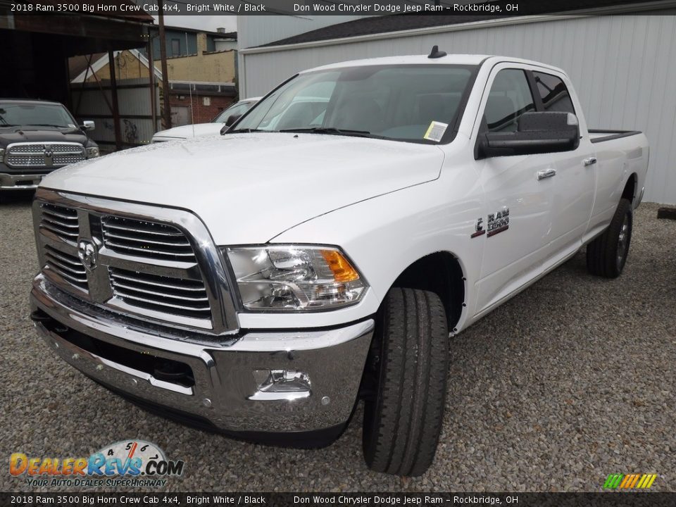 2018 Ram 3500 Big Horn Crew Cab 4x4 Bright White / Black Photo #4