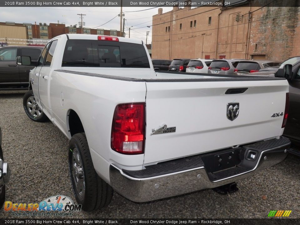 2018 Ram 3500 Big Horn Crew Cab 4x4 Bright White / Black Photo #5