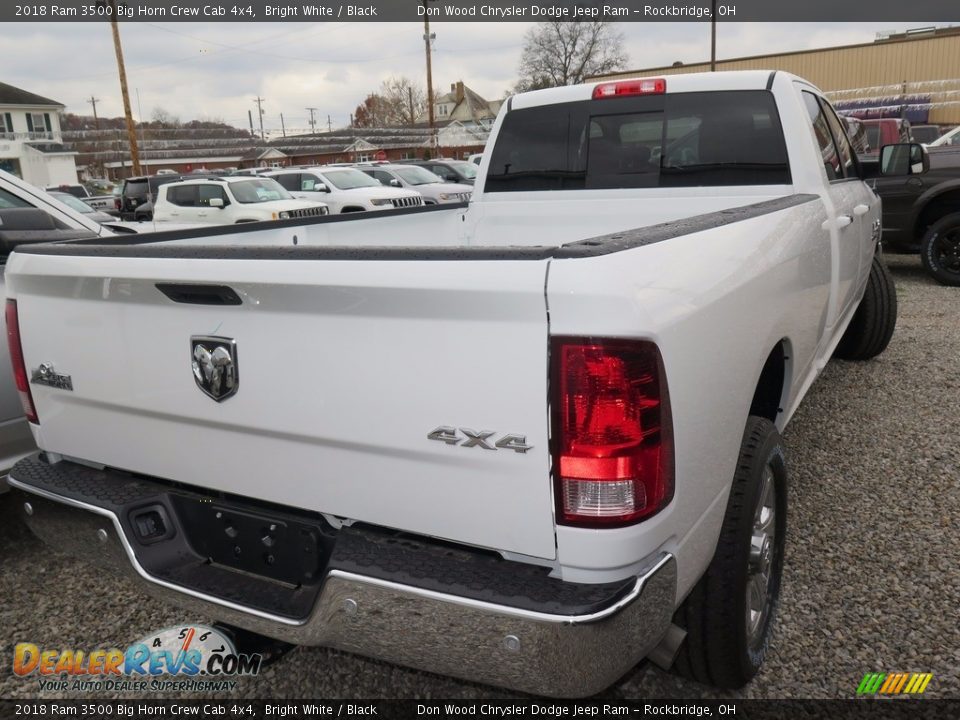 2018 Ram 3500 Big Horn Crew Cab 4x4 Bright White / Black Photo #7