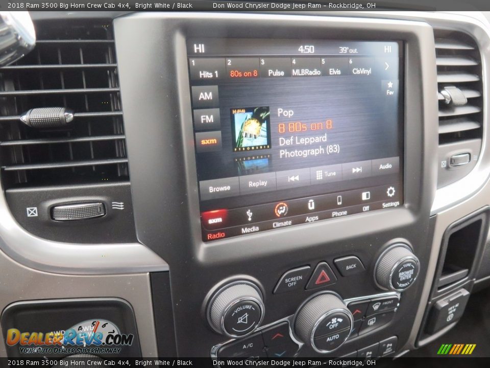 2018 Ram 3500 Big Horn Crew Cab 4x4 Bright White / Black Photo #11